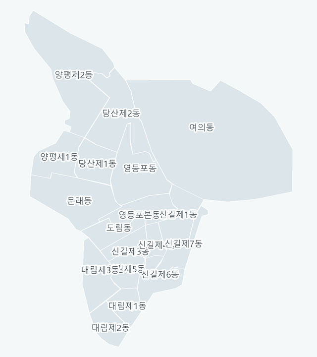 영등포구 행정동 경계 지도
