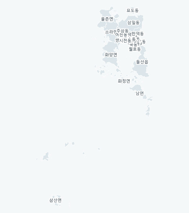 여수시 행정동 경계 지도
