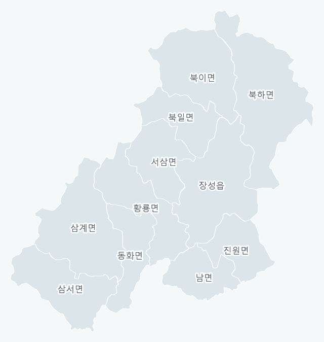 장성군 행정동 경계 지도