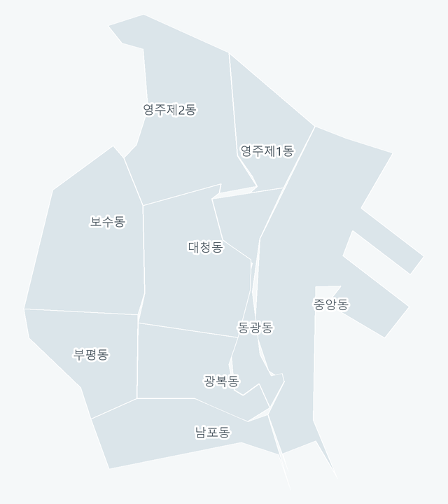 중구 행정동 경계 지도