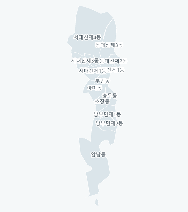 서구 행정동 경계 지도