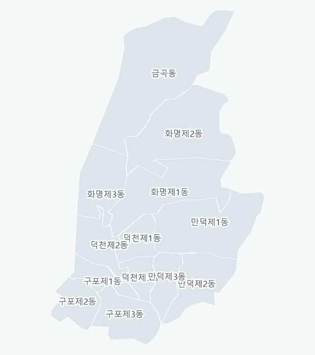 북구 행정동 경계 지도