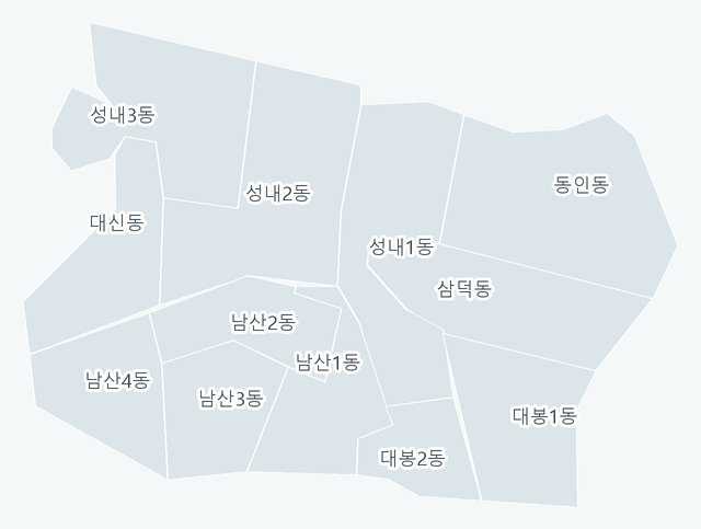 중구 행정동 경계 지도