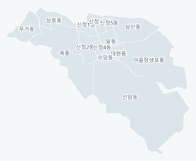 남구 행정동 경계 지도