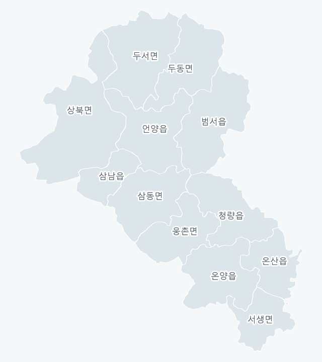 울주군 행정동 경계 지도