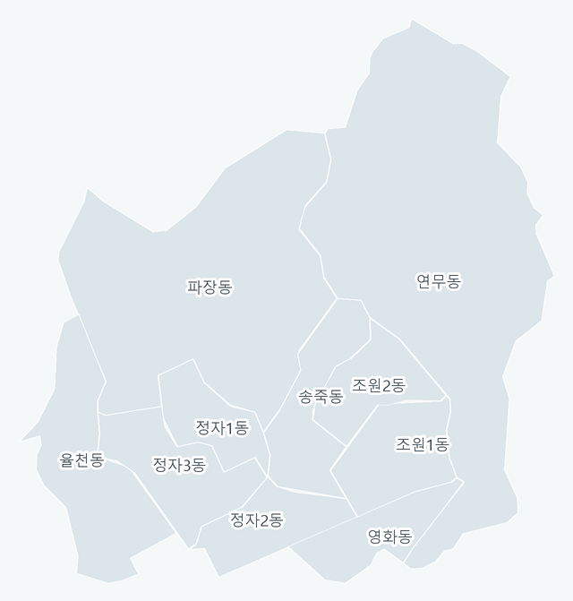 수원시 장안구 행정동 경계 지도