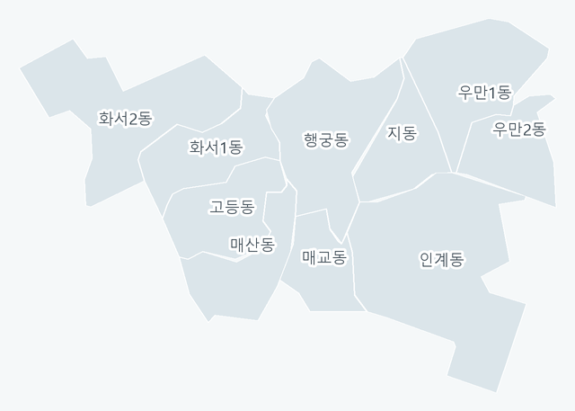 수원시 팔달구 행정동 경계 지도