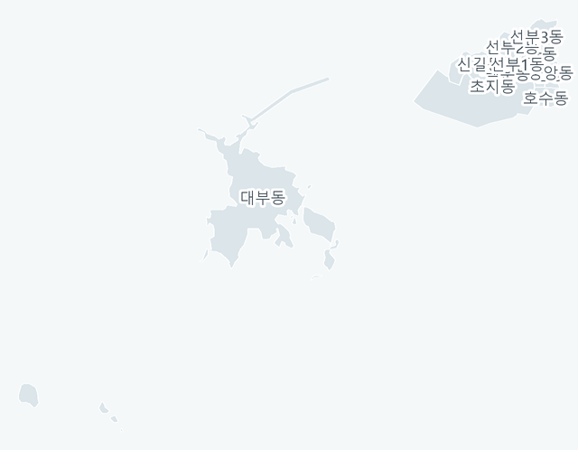 안산시 단원구 행정동 경계 지도