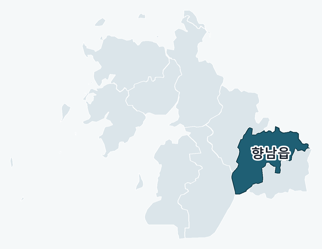 화성시 만세구 향남읍 위치 — 화성시 만세구 행정동 경계 지도