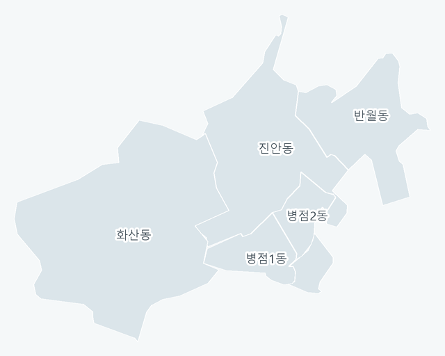 화성시 병점구 행정동 경계 지도