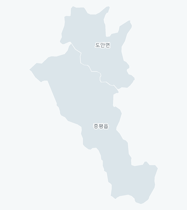 증평군 행정동 경계 지도