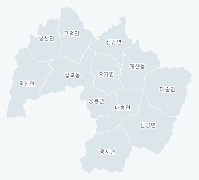 예산군 행정동 경계 지도