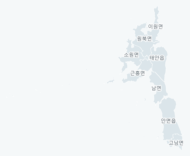 태안군 행정동 경계 지도