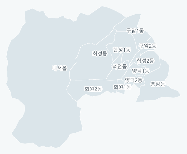 창원시 마산회원구 행정동 경계 지도
