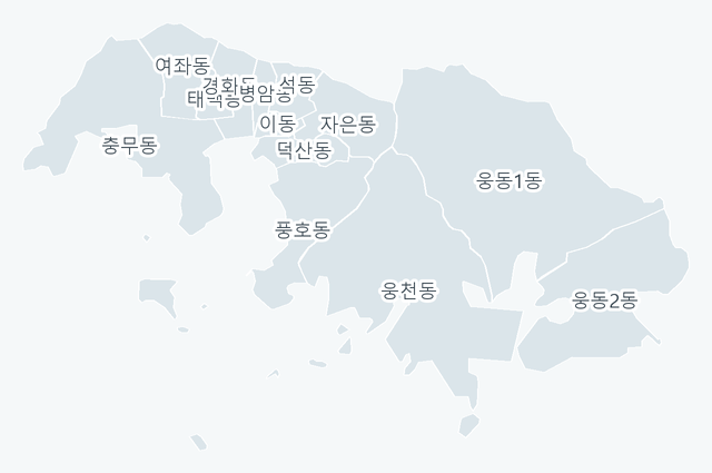 창원시 진해구 행정동 경계 지도
