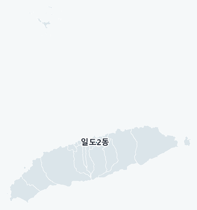 제주시 일도2동 위치 — 제주시 행정동 경계 지도